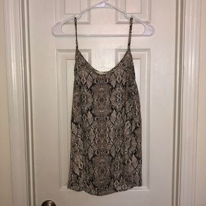 Snakeskin Blouse Tank